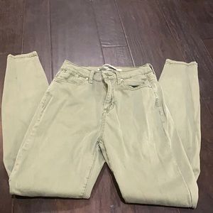 Celebrity Pink High Rise Ankle Skinny 0/24 olive green